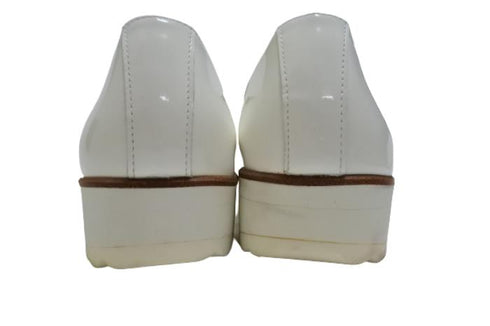 【…AShiOtO A1536 ホワイトエナメル】超軽量国産牛革マニッシュシューズ